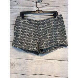 Joie Black & White Linen/Silk Shorts Size L